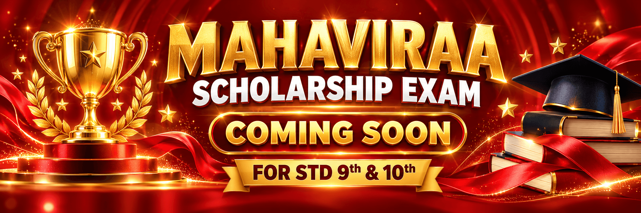 Mahaviraa Scholarship Exam coming soon for Std 9th and 10th